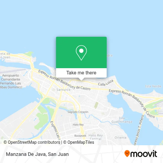 Manzana De Java map