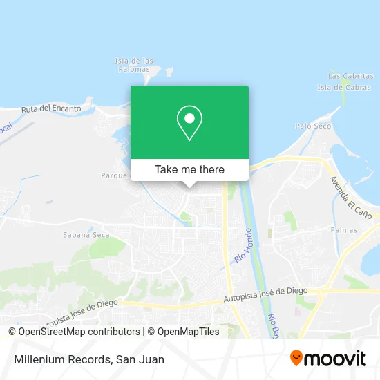 Millenium Records map
