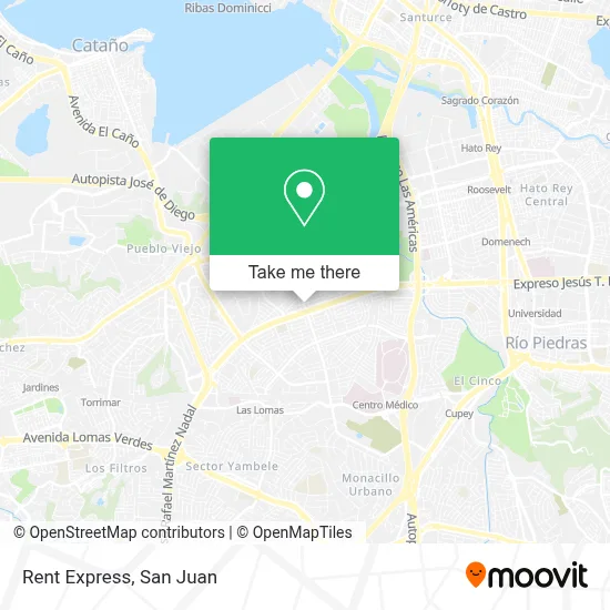 Rent Express map