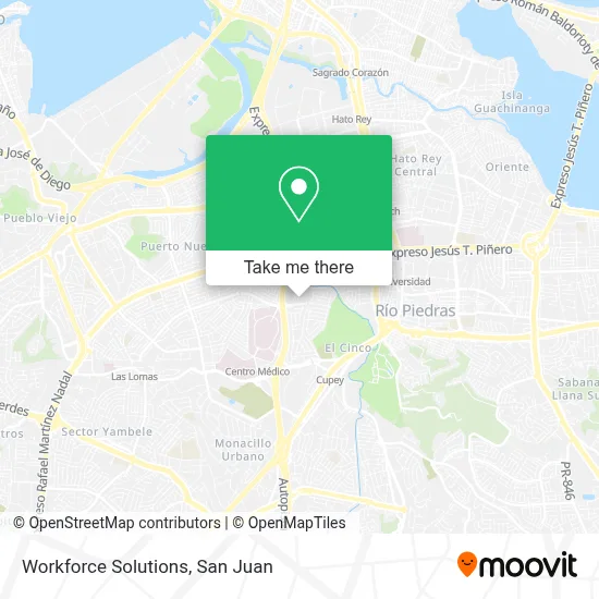 Workforce Solutions map