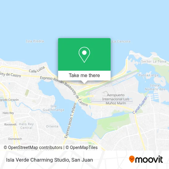 Isla Verde Charming Studio map
