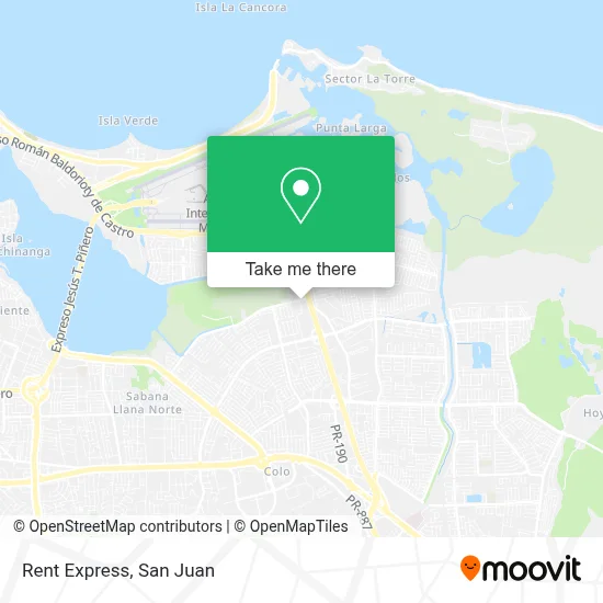 Rent Express map