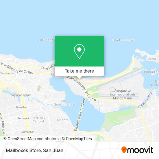 Mailboxes Store map