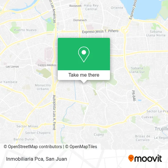 Inmobiliaria Pca map