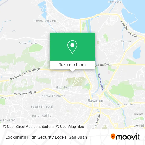 Locksmith High Security Locks map