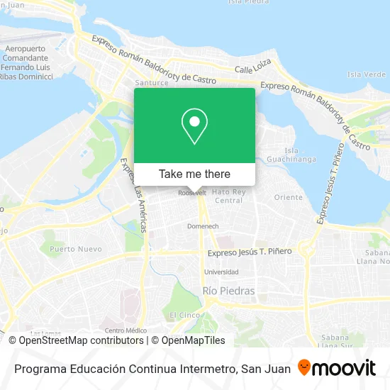 Programa Educación Continua Intermetro map