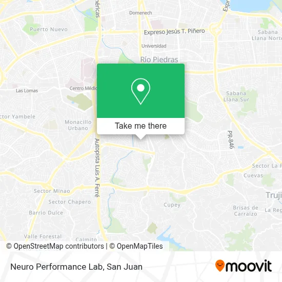 Neuro Performance Lab map