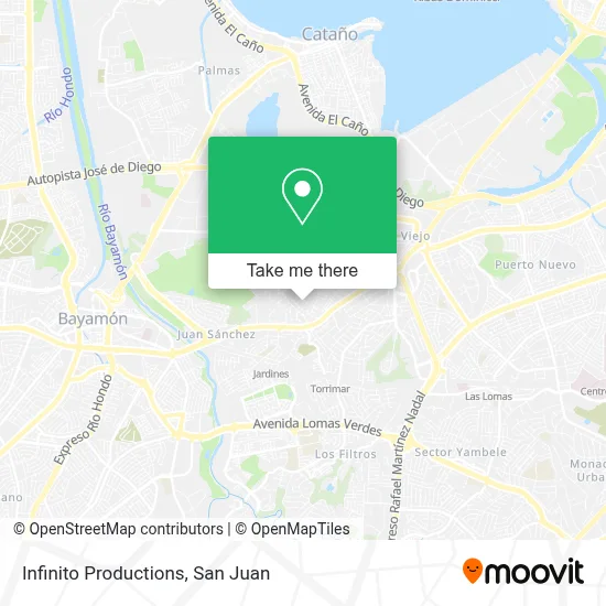 Infinito Productions map