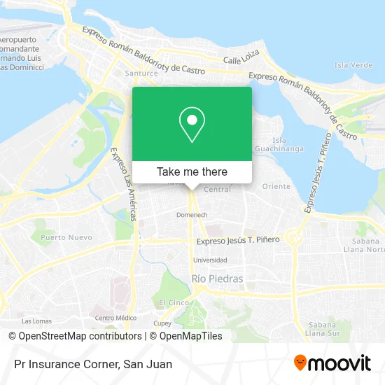 Pr Insurance Corner map