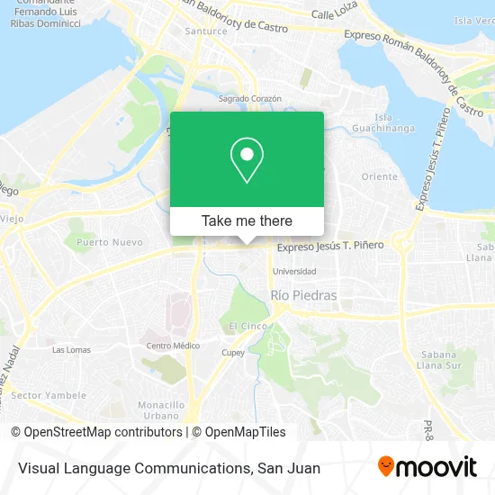 Visual Language Communications map