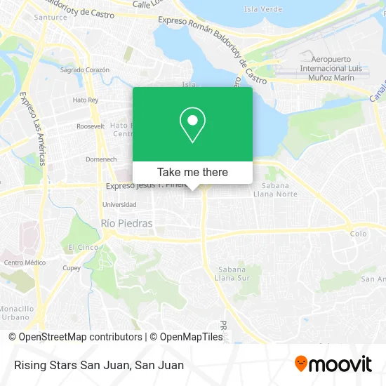 Rising Stars San Juan map