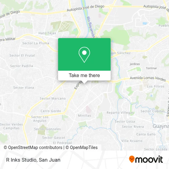 R Inks Studio map