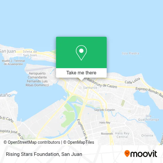 Rising Stars Foundation map
