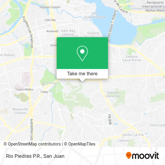 Rio Piedras P.R. map