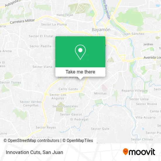 Innovation Cuts map