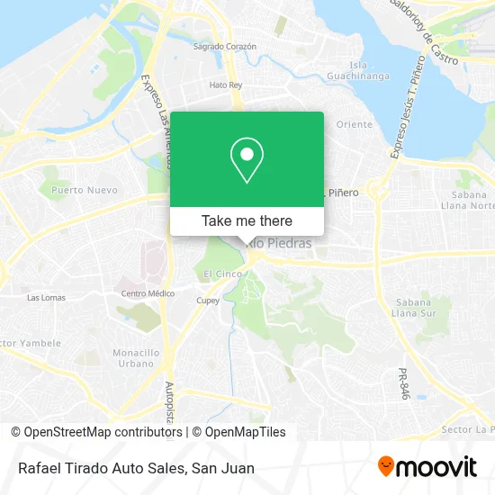 Rafael Tirado Auto Sales map