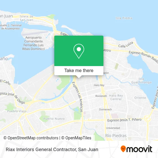 Riax Interiors General Contractor map