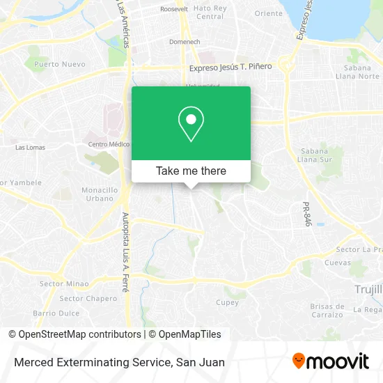 Merced Exterminating Service map