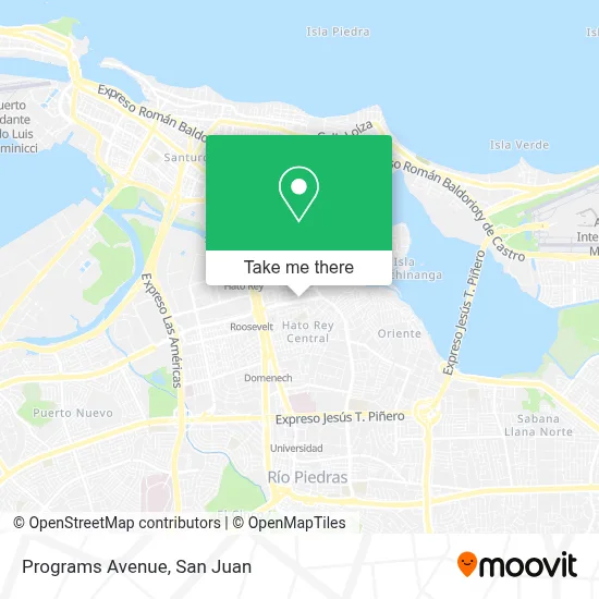 Programs Avenue map