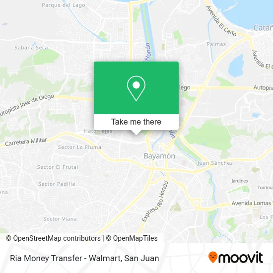 Ria Money Transfer - Walmart map