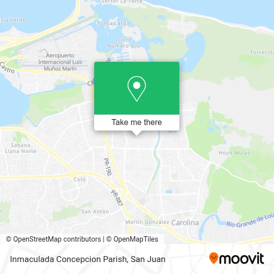 Inmaculada Concepcion Parish map