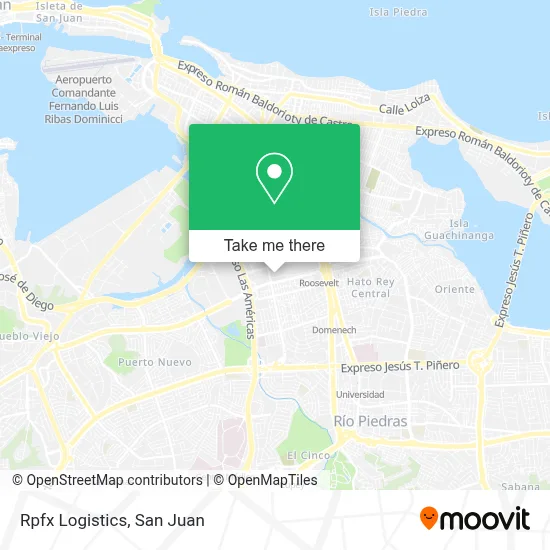 Rpfx Logistics map