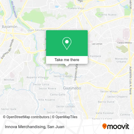 Innova Merchandising map