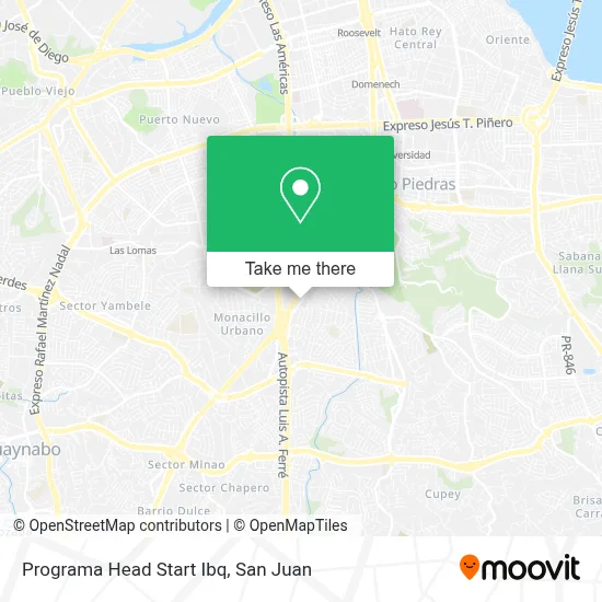 Programa Head Start Ibq map