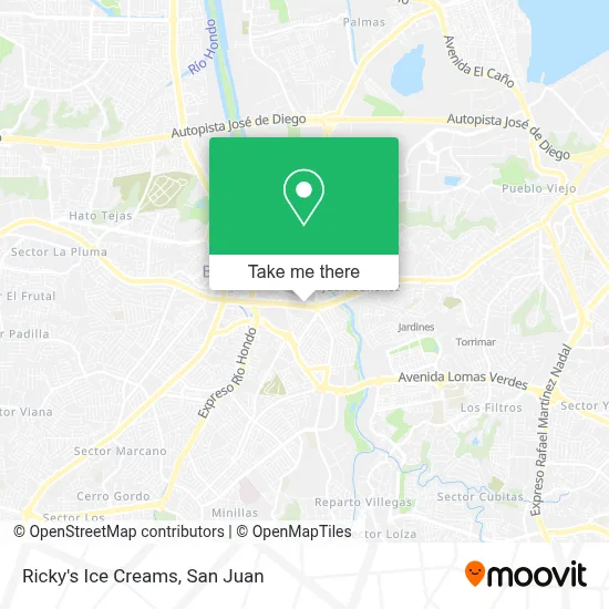 Ricky's Ice Creams map