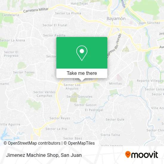 Jimenez Machine Shop map