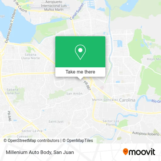 Millenium Auto Body map