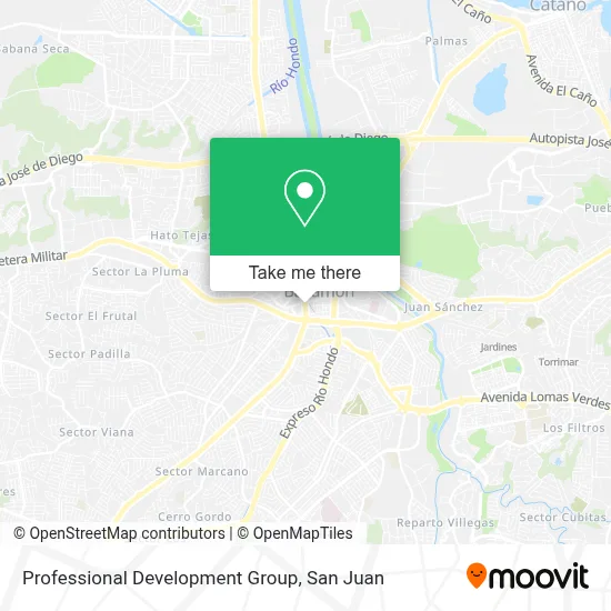 Professional Development Group map