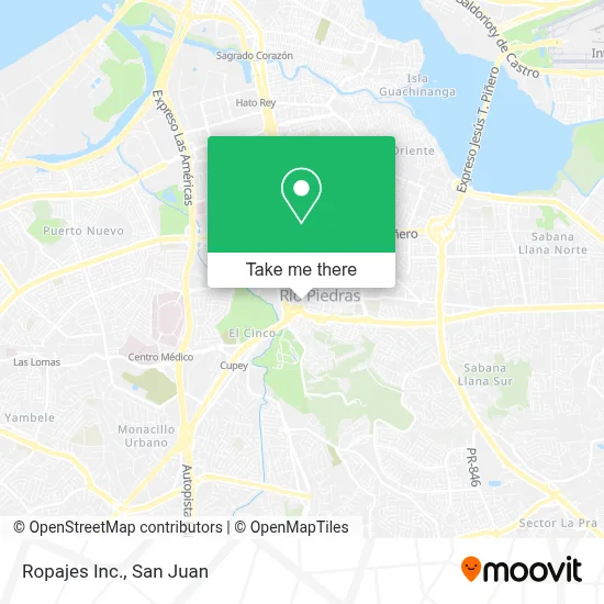 Ropajes Inc. map