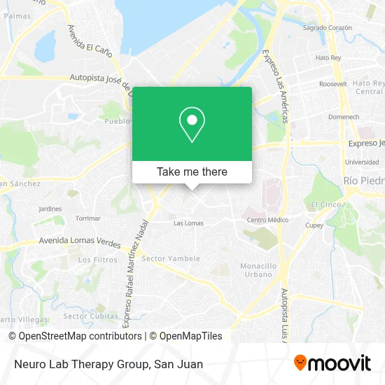 Neuro Lab Therapy Group map