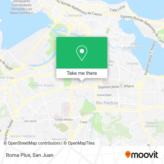 Roma Plus map