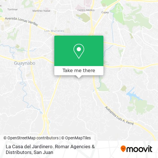 La Casa del Jardinero. Romar Agencies & Distributors map