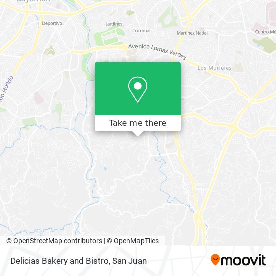 Delicias Bakery and Bistro map