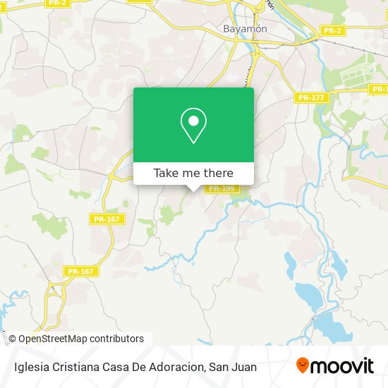 Iglesia Cristiana Casa De Adoracion map