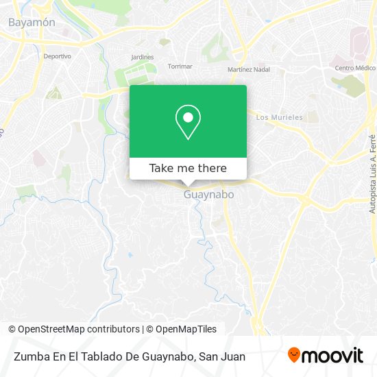 Zumba En El Tablado De Guaynabo map