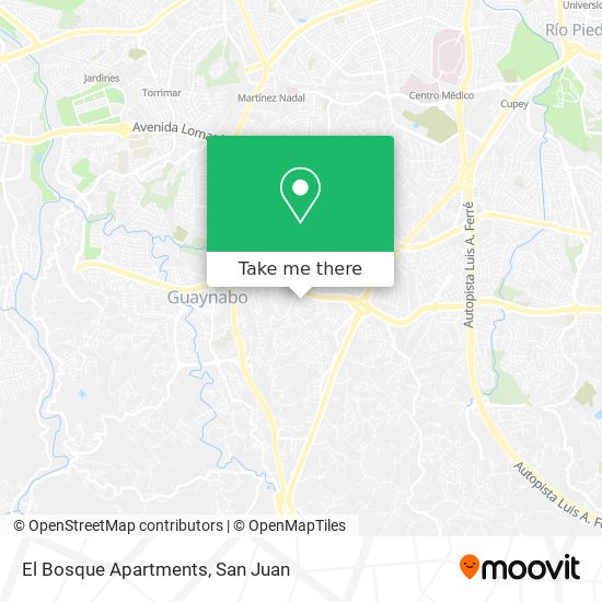 El Bosque Apartments map