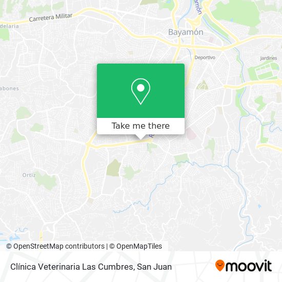 Clínica Veterinaria Las Cumbres map