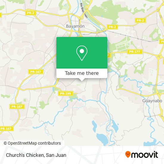 Church's Chicken map