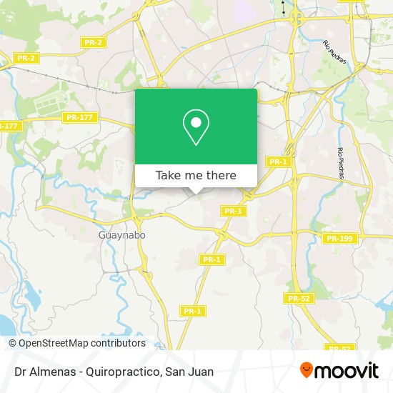 Dr Almenas - Quiropractico map