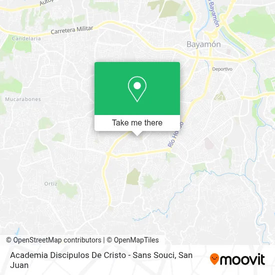 Academia Discipulos De Cristo - Sans Souci map