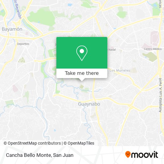 Cancha Bello Monte map