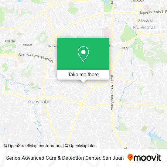 Mapa de Senos Advanced Care & Detection Center