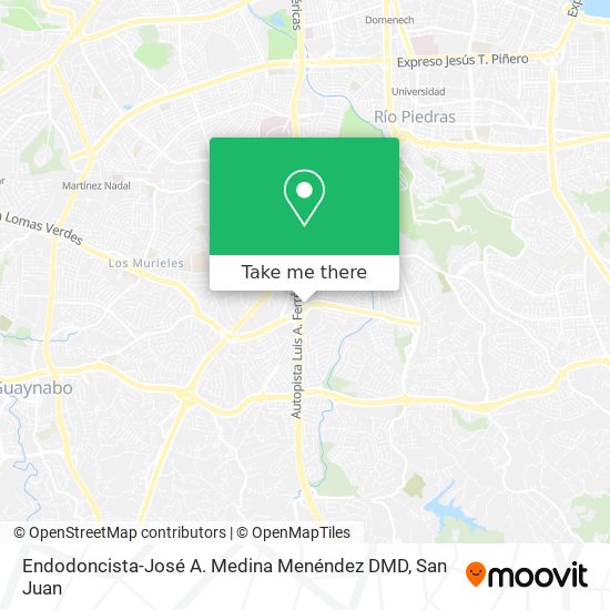 Endodoncista-José A. Medina Menéndez DMD map