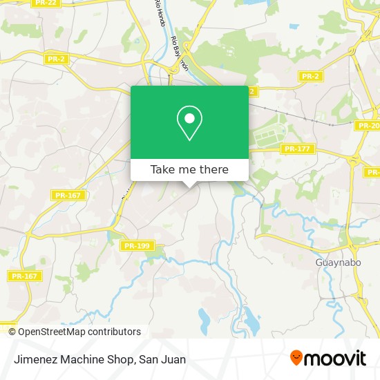 Jimenez Machine Shop map