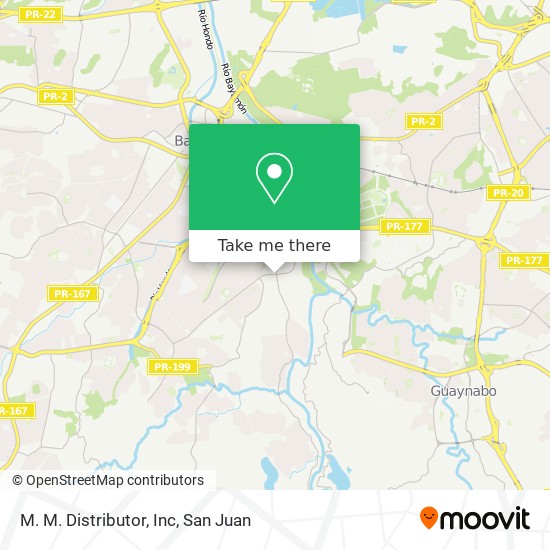 M. M. Distributor, Inc map