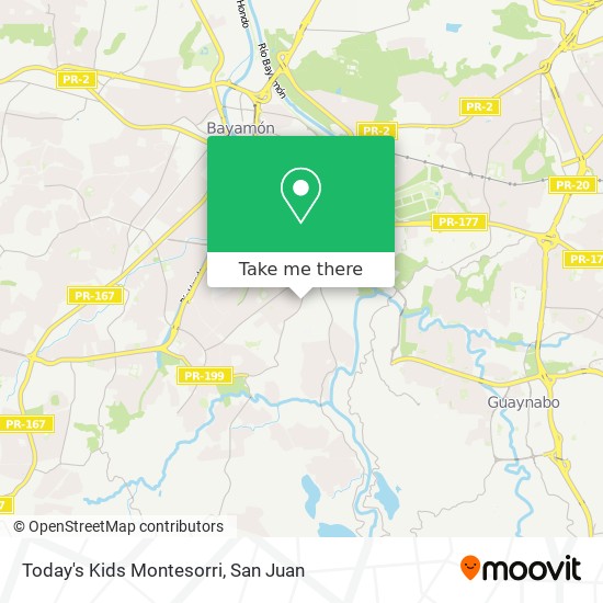 Today's Kids Montesorri map